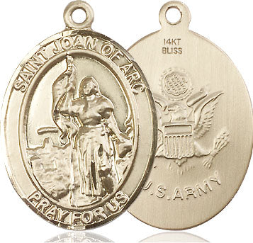 Bliss St Joan of Arc Army Catholic Patron Saint Medal