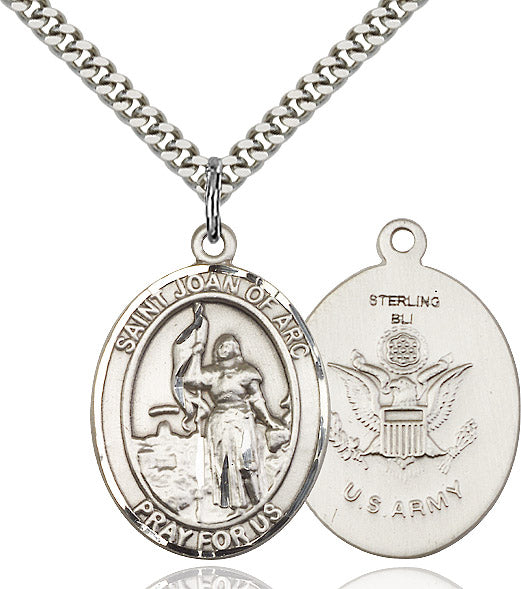 Bliss St Joan of Arc Army Catholic Patron Saint Medal