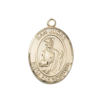 San Judas 14kt Gold Medal Pendant, Bliss Manufacturing