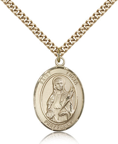 Bliss St Lucia of Syracuse Catholic Patron Saint Medal