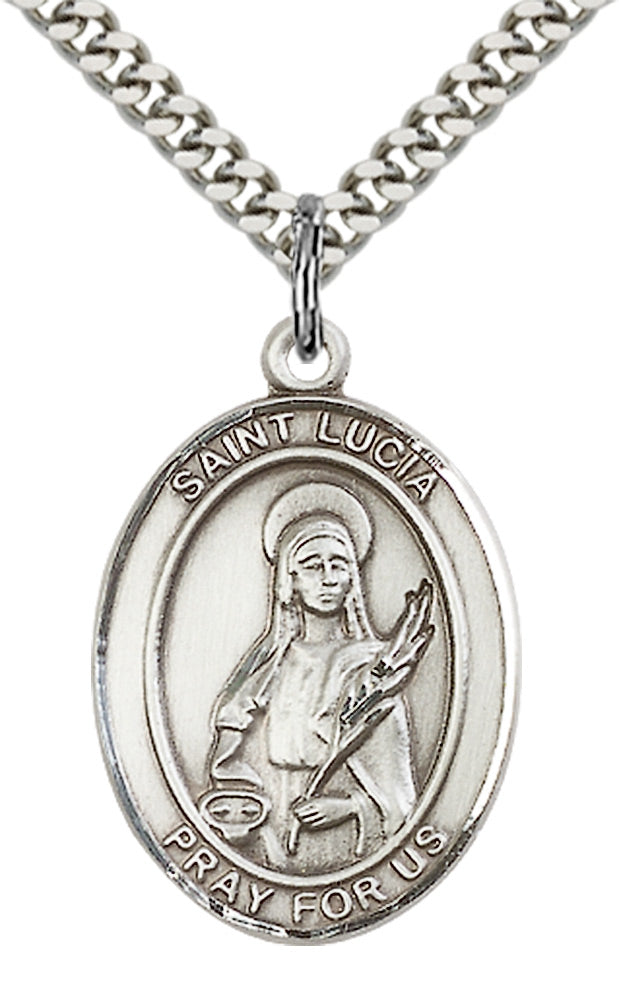 Bliss St Lucia of Syracuse Catholic Patron Saint Medal