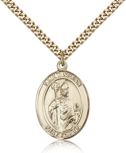 Bliss St Kilian Catholic Patron Saint Medal