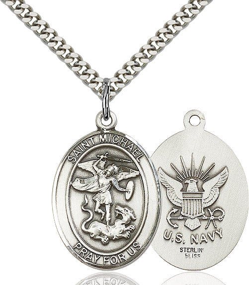 Bliss St Michael Navy Catholic Patron Saint Medal