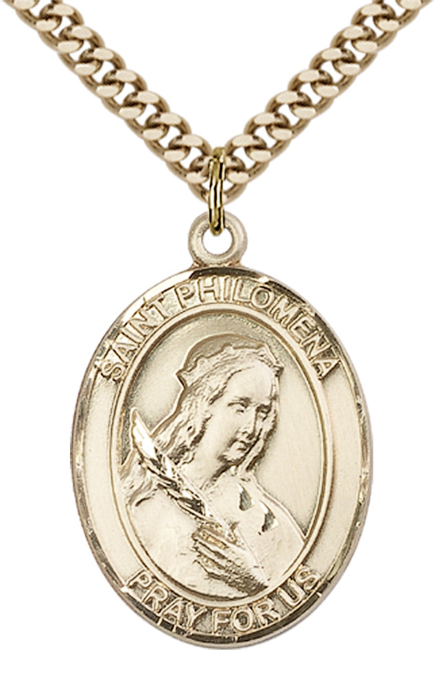 Bliss St Philomena Catholic Saint Medal