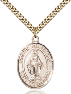 Bliss Spanish Virgen Milagrosa Catholic Patron Saint Medal