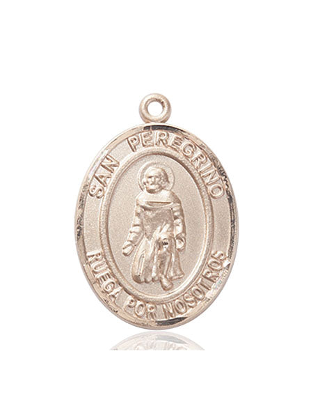 Bliss Spanish San Peregrino Catholic Patron Saint Medal