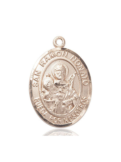Spanish San Ramon Nonato Medal Necklace, 14kt gold, Bliss Manufacturing
