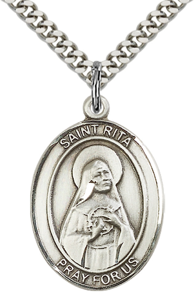 Bliss St Rita of Cascia Catholic Patron Saint Medal