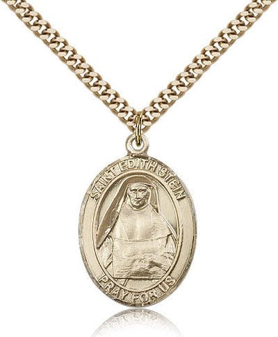 St Edith Stein Medal Necklace, gold-filled, Bliss Manufacturing