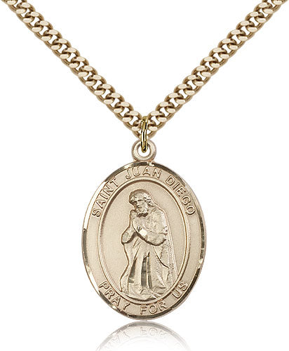 Bliss St Juan Diego Catholic Patron Saint Medal