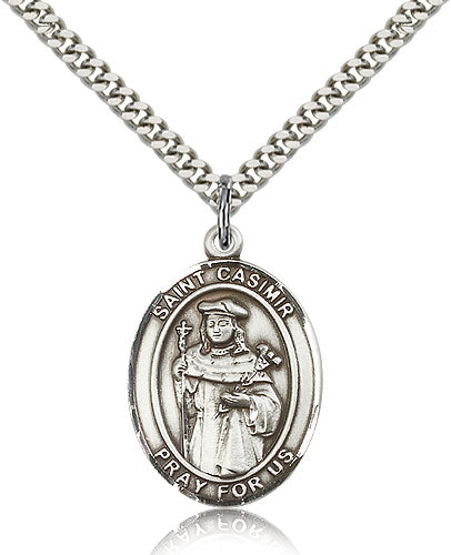 Bliss St Casimir of Poland Catholic Patron Saint Medal