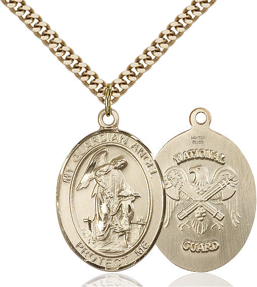 Bliss Guardian Angel National Guard Catholic Patron Saint Medal