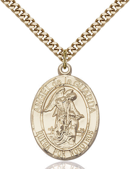 Bliss Spanish Angel de la Guarda Catholic Patron Saint Medal