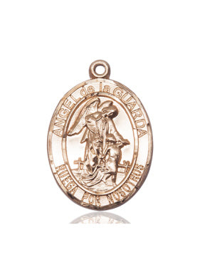 Bliss Spanish Angel de la Guarda Catholic Patron Saint Medal