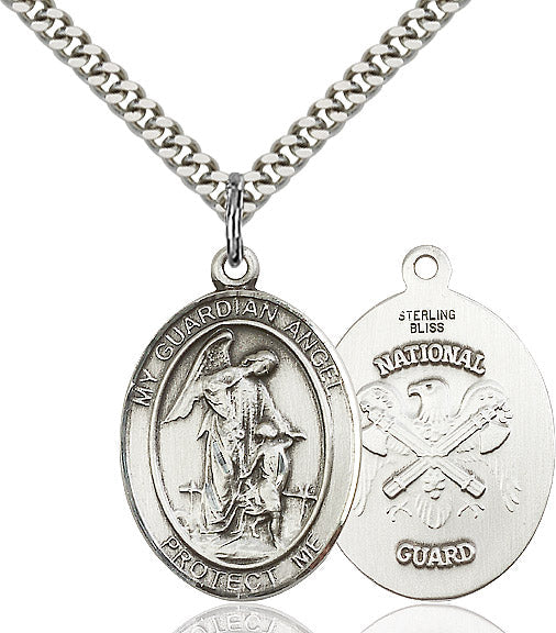 Bliss Guardian Angel National Guard Catholic Patron Saint Medal