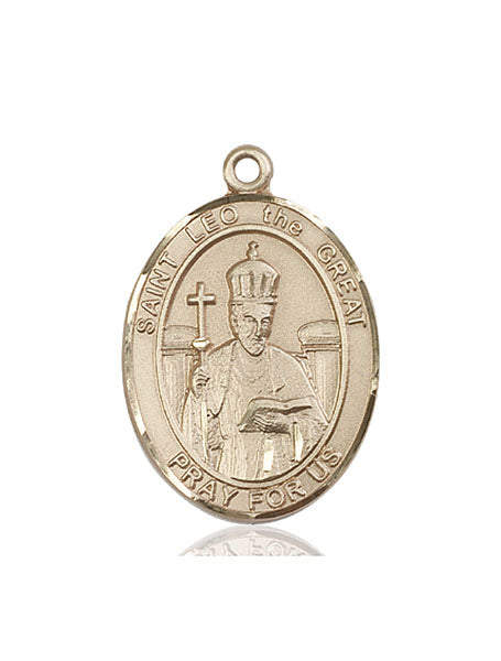 Bliss St Leo the Great Catholic Patron Saint Medal