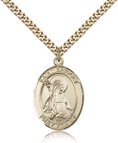 Bliss St Bridget of Sweden Catholic Patron Saint Medal