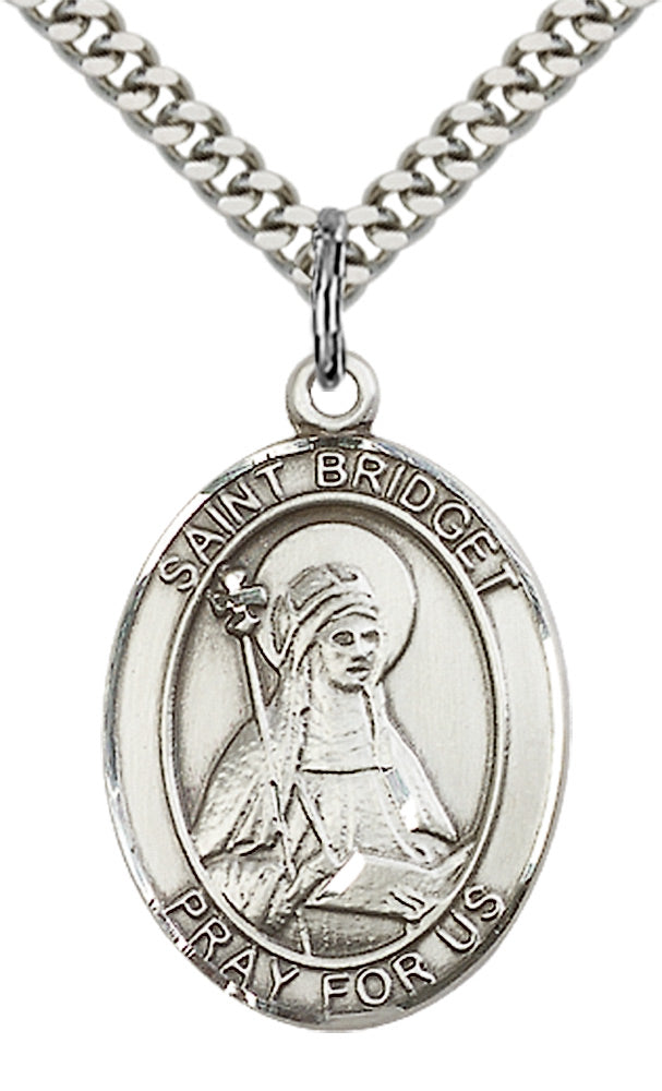 Bliss St Bridget of Sweden Catholic Patron Saint Medal