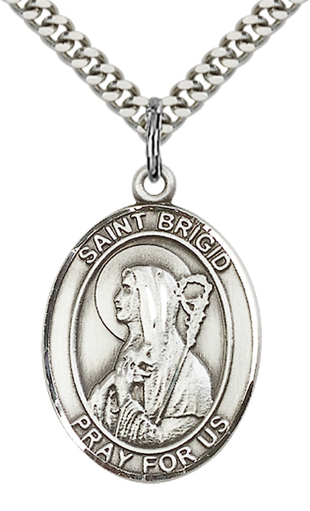 Bliss St Brigid of Ireland Catholic Patron Saint Medal