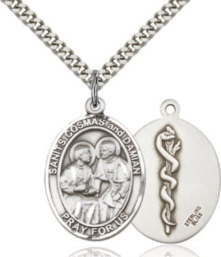 St Cosmas and St Damian Doctors Catholic Patron Saint Medal