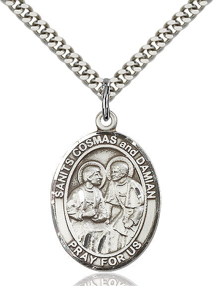 Bliss St Cosmas and St Damian Catholic Patron Saint Medal