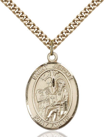 Bliss St Jerome Catholic Patron Saint Medal