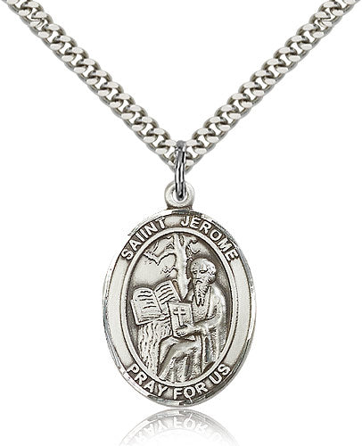 Bliss St Jerome Catholic Patron Saint Medal