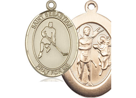 Bliss St Sebastian Ice Hockey Catholic Patron Saint Medal