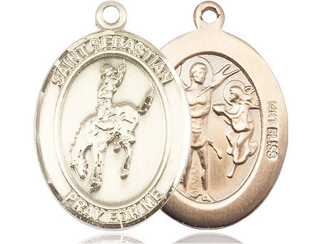 Bliss St Sebastian Rodeo Catholic Patron Saint Medal