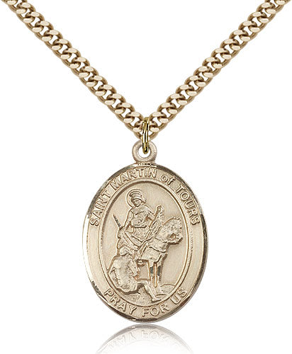 Bliss St Martin of Tours Catholic Patron Saint Medal