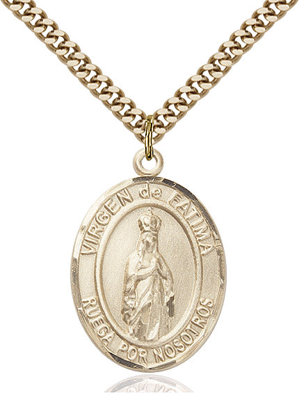 Bliss Spanish Virgen de Fatima Catholic Patron Saint Medal