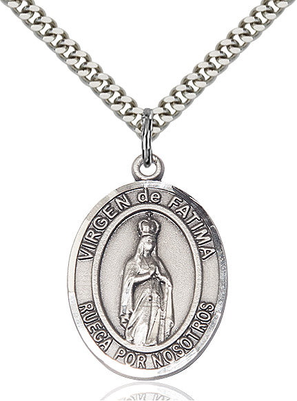 Bliss Spanish Virgen de Fatima Catholic Patron Saint Medal