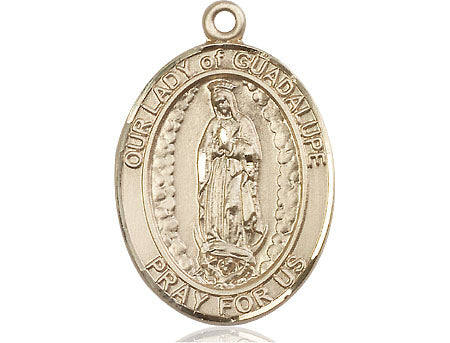 Bliss Our Lady of Guadalupe Catholic Patron Saint Medal in 14kt Gold,