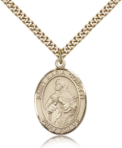 Bliss St Maria Goretti Catholic Patron Saint Medal