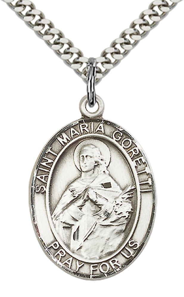 Bliss St Maria Goretti Catholic Patron Saint Medal