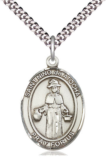 St Nino de Atocha Catholic Saint Medal, pewter / sterling silver / gold-filled, Bliss Manufacturing