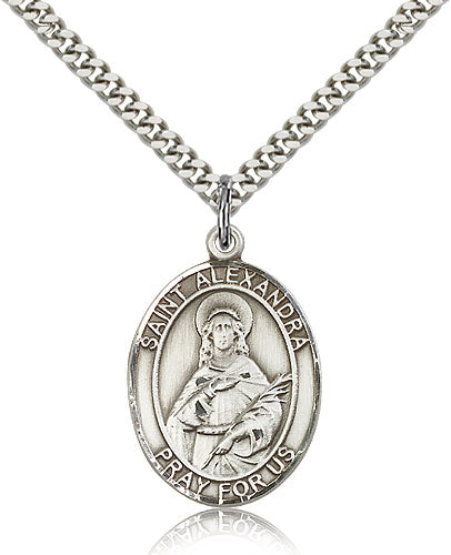 Bliss St Alexandra Catholic Patron Saint Medal