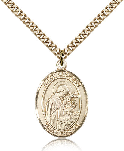 Bliss St Aloysius Gonzaga Catholic Patron Saint Medal