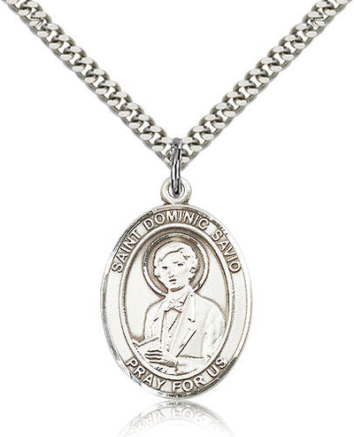 St Dorothy Medal Necklace, pewter / sterling silver / gold-filled, Bliss Manufacturing