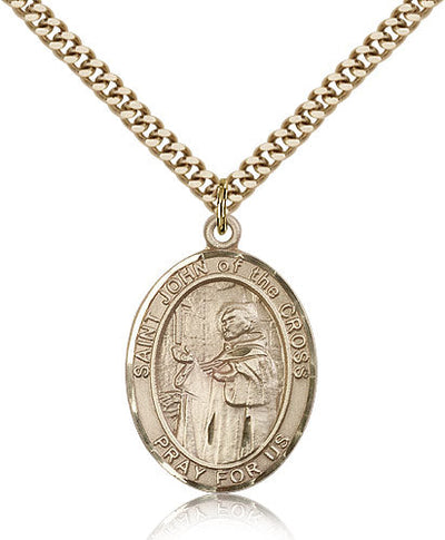 St John of the Cross Medal Necklace, gold-filled, Bliss Manufacturing