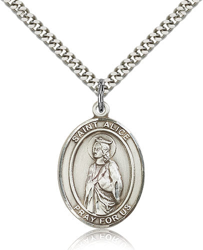 Bliss St Alice Catholic Patron Saint Medal