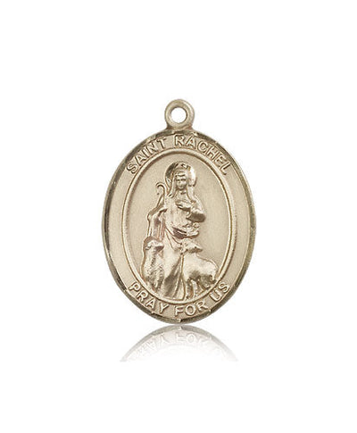 St Rachel Catholic Saint Medal, 14kt gold, Bliss Manufacturing