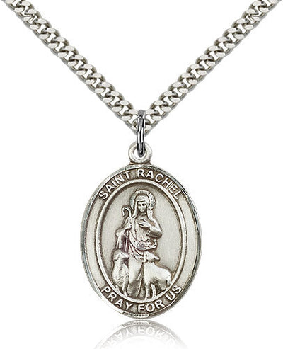 St Rachel Catholic Saint Medal, pewter / sterling silver / gold-filled, Bliss Manufacturing