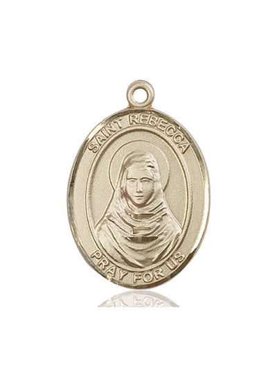 St Rebecca Catholic Saint Medal, 14kt gold, Bliss Manufacturing