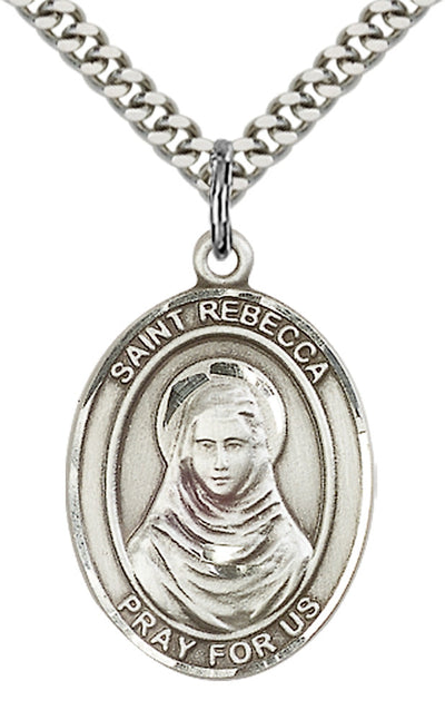 St Rebecca Catholic Saint Medal, pewter / sterling silver / gold-filled, Bliss Manufacturing