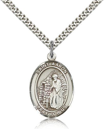 Bliss St Aaron Catholic Patron Saint Medal