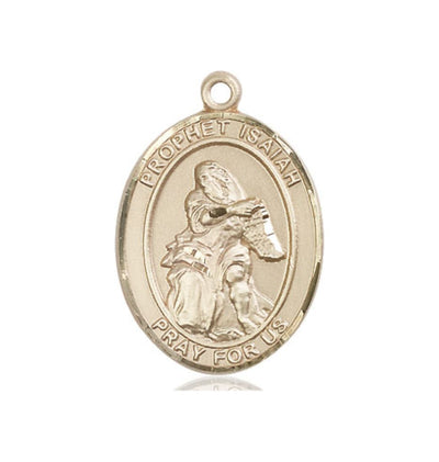 St Prophet Isaiah Catholic Saint 14kt Gold Medal, Bliss Manufacturing