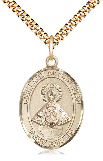 Our Lady of San Juan Catholic Patron Saint Medal, gold-filled, Bliss Manufacturing