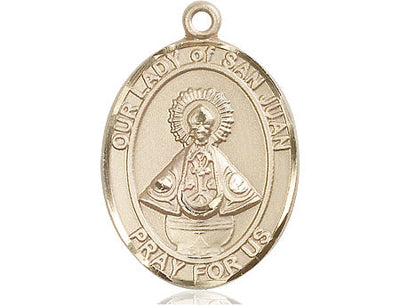 Our Lady of San Juan Catholic Patron Saint Medal, 14kt gold, Bliss Manufacturing