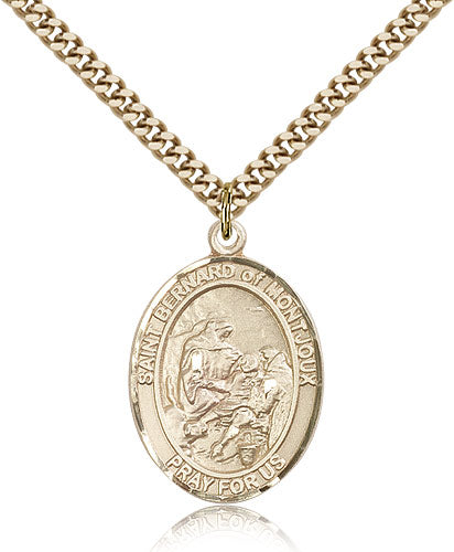 Bliss St Bernard of Montjoux Catholic Patron Saint Medal